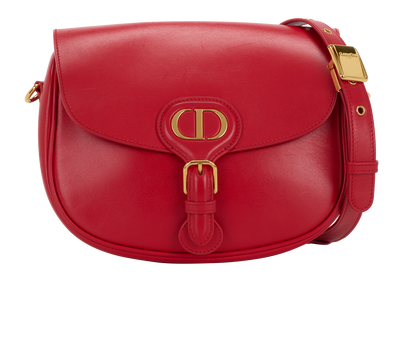 Medium Bobby Bag, &pound;1,400, Handbags, Red, Leather, Front view